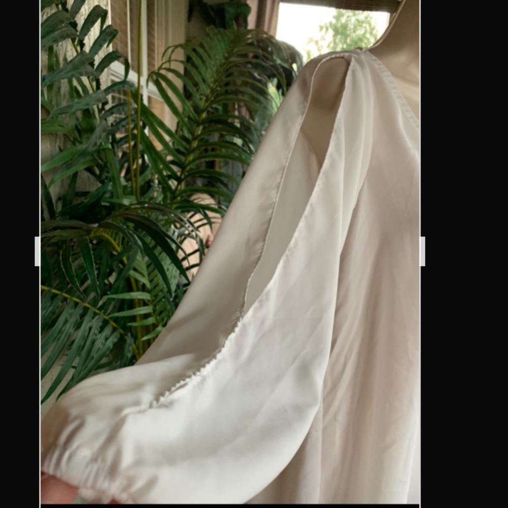 NWT off white swimsuit cover-up dress slit sleeve